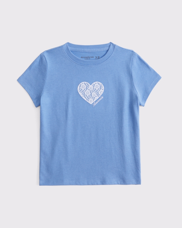crew logo tee, Blue view 1