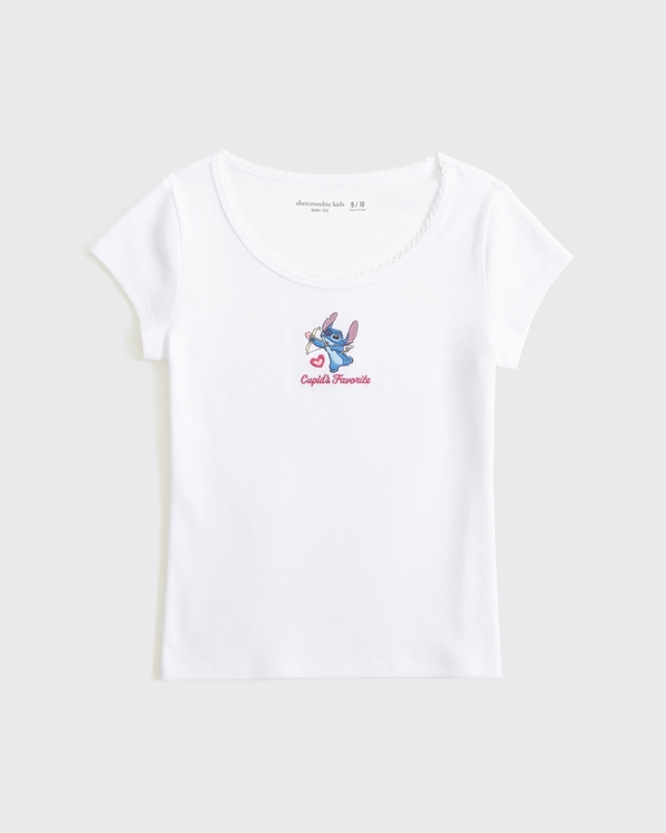 lilo & stitch graphic baby tee, White view 2