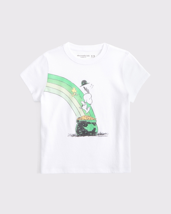 snoopy graphic tee, White view 1