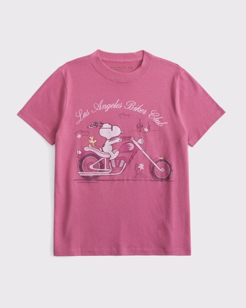 oversized snoopy graphic tee from Abercrombie & Fitch - $13.99