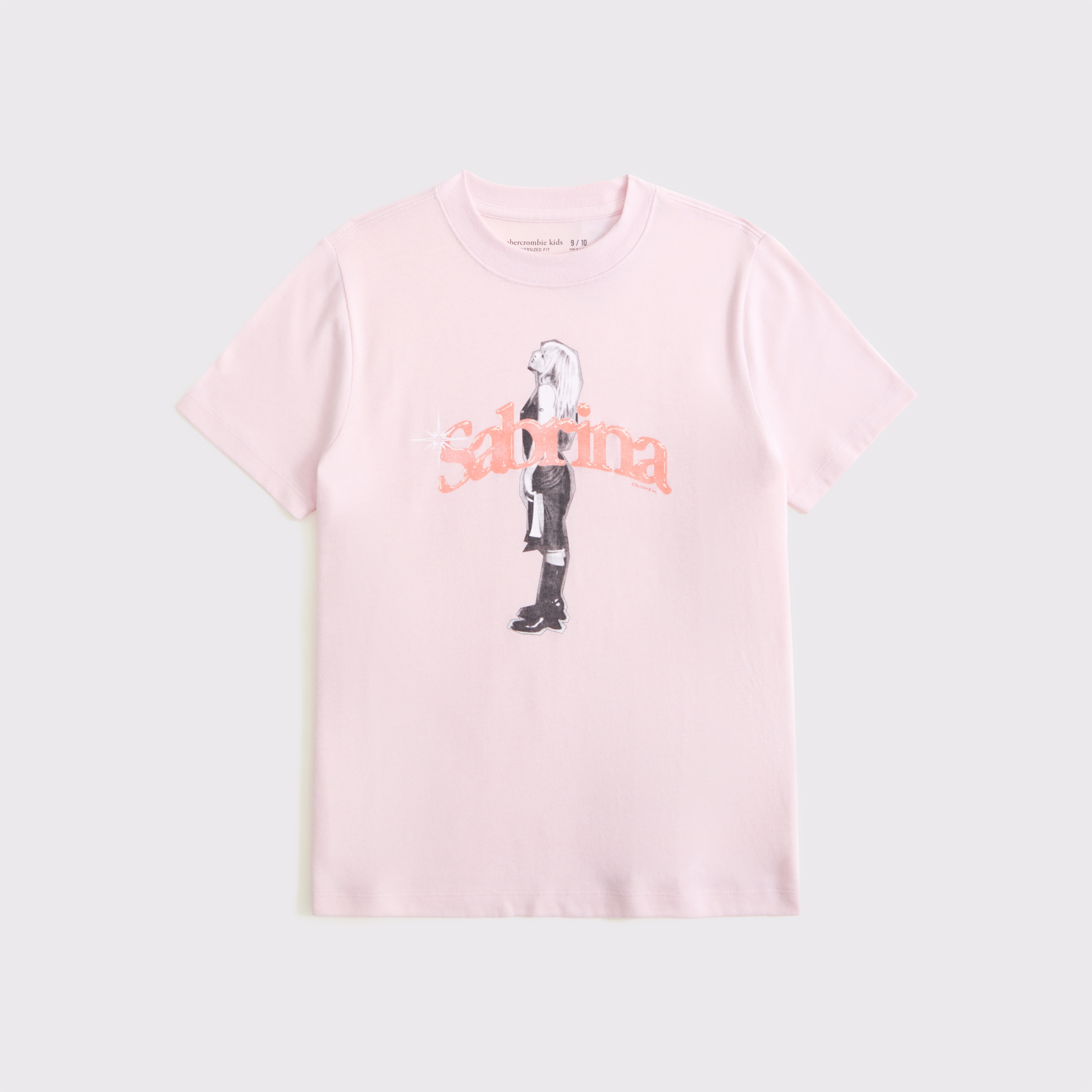 Abercrombie & Fitch Kids' Oversized Sabrina Carpenter Graphic Tee In Multi