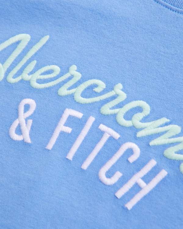 logo side cinch tee, Blue view 2