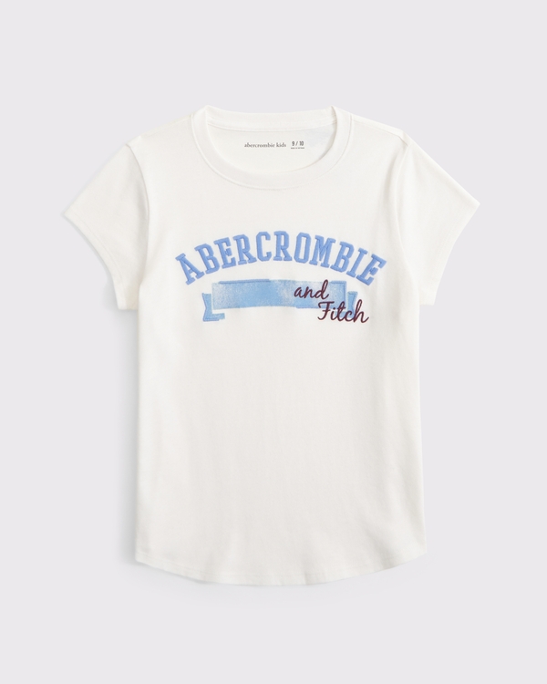 oversized logo tee, Cream view 1