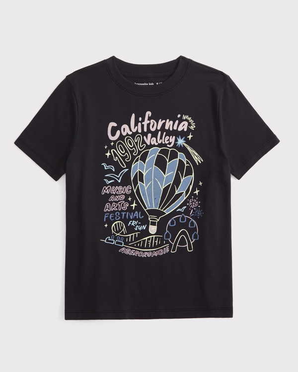 oversized graphic logo tee, Dark Gray view 1