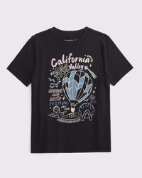 oversized graphic logo tee