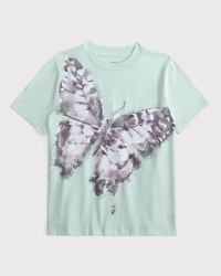 oversized graphic logo tee