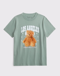 oversized graphic logo tee