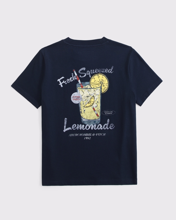 oversized graphic tee, Navy view 1