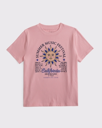 oversized graphic logo tee from Abercrombie & Fitch - $13.77