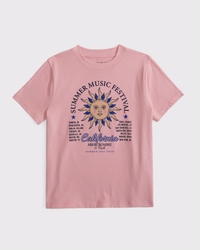 oversized graphic logo tee