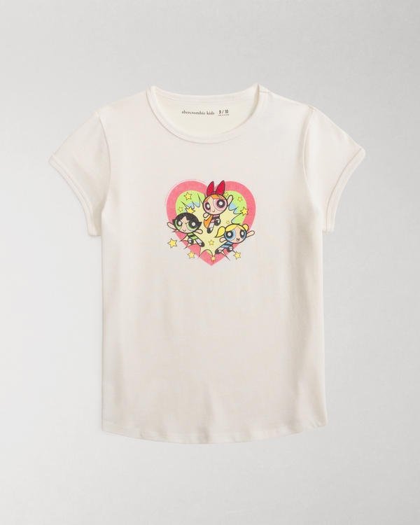 kids pride powerpuff girls graphic tee, Cream view 1