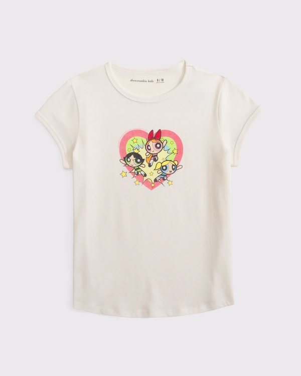 kids pride powerpuff girls graphic tee, Cream view 1