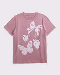 oversized graphic logo tee