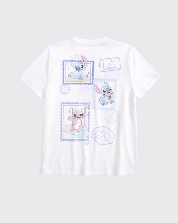 oversized stitch graphic tee, White view 1