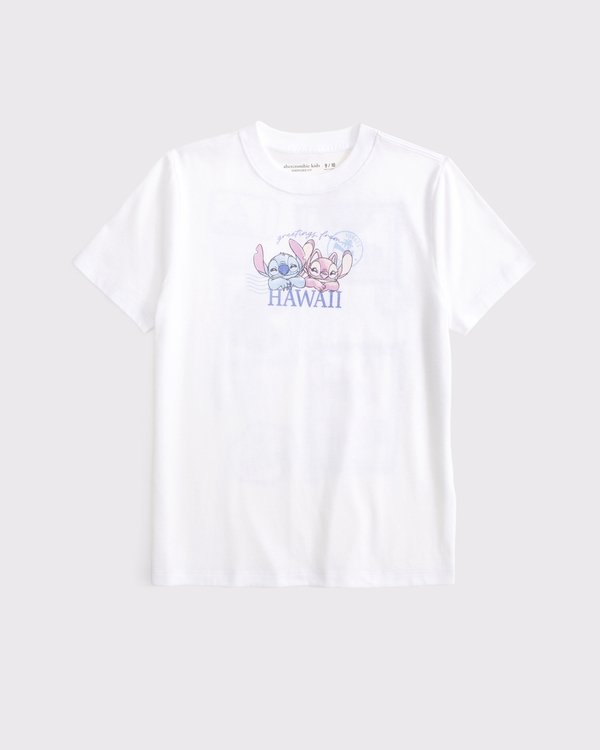 oversized stitch graphic tee, White view 2