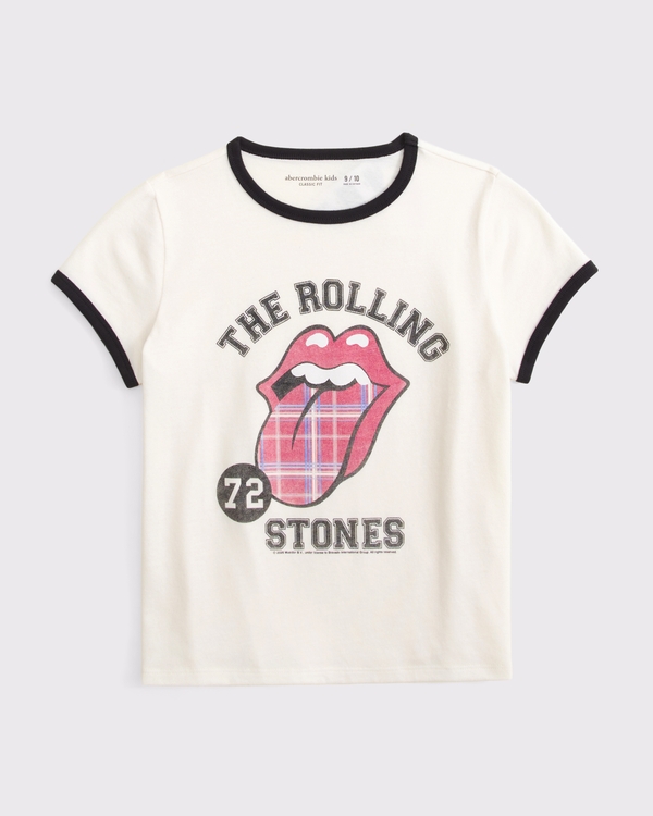 rolling stones graphic ringer tee, Cream view 2