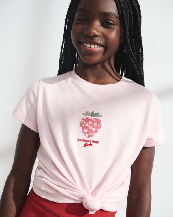 ypb graphic logo tee, Ballet Pink view 1