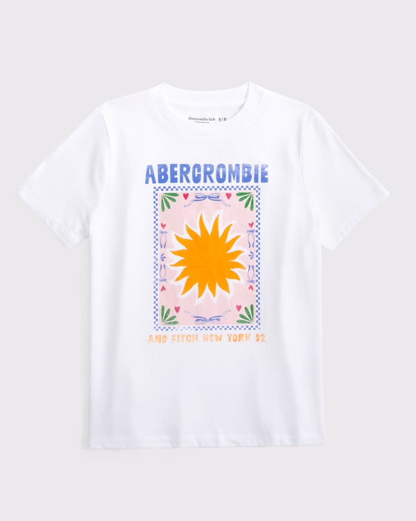 logo graphic tee, White view 2