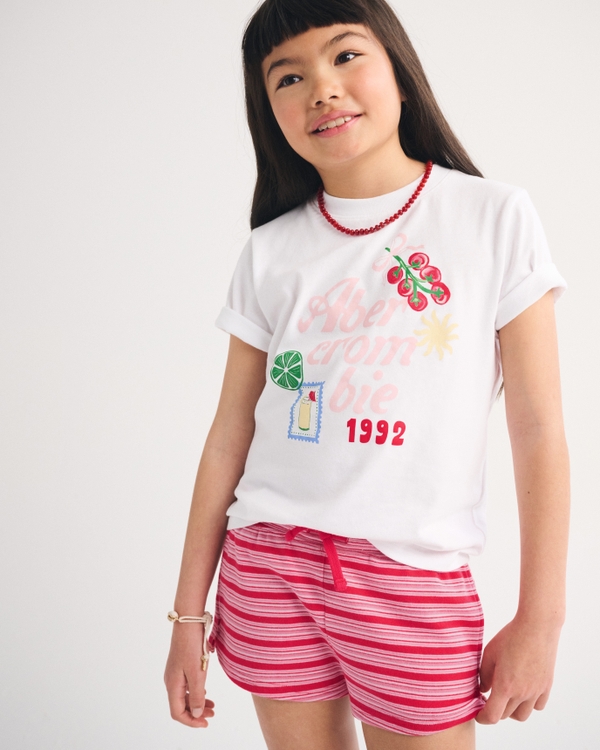 logo graphic tee, White view 1