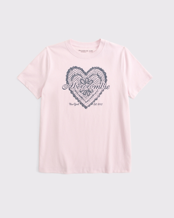 oversized logo graphic tee, Light Pink view 1