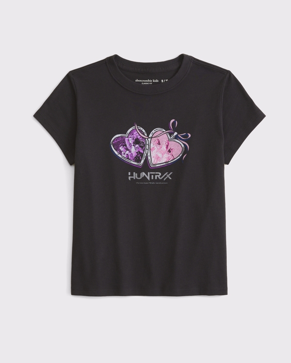 kpop demon hunters graphic tee, Charcoal view 1