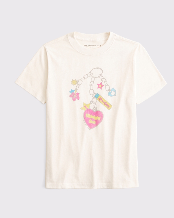 zara larsson oversized graphic tee, Cream view 1