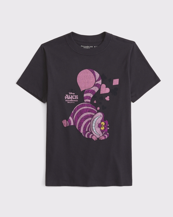 alice in wonderland oversized graphic tee, Charcoal view 1