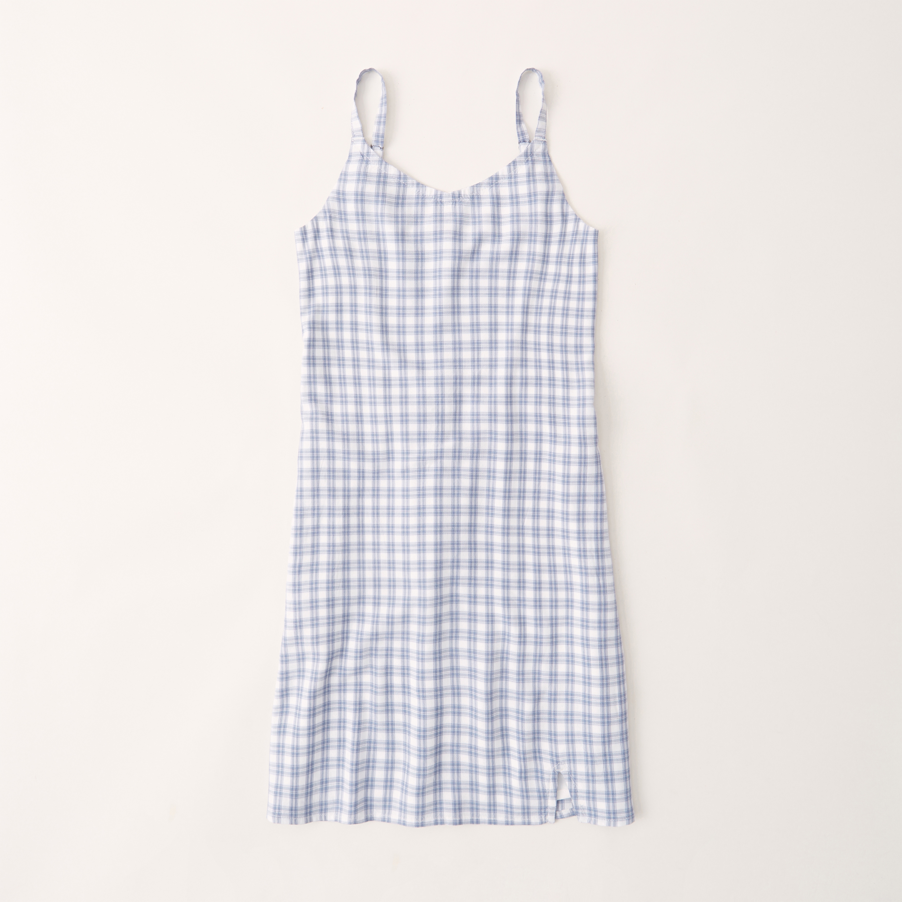 plaid slip dress