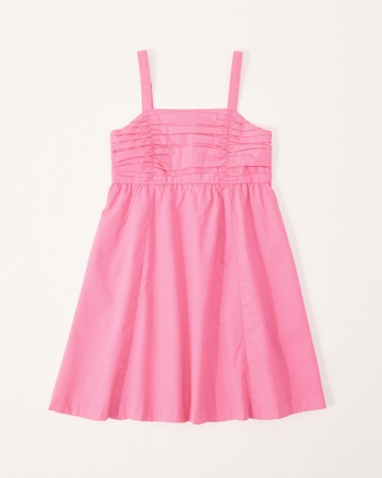 girls ruched poplin dress | girls dresses & rompers | Abercrombie.com