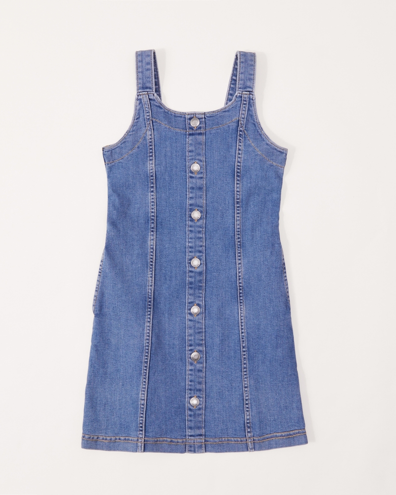 girls denim layerable dress | girls dresses & rompers | Abercrombie.com