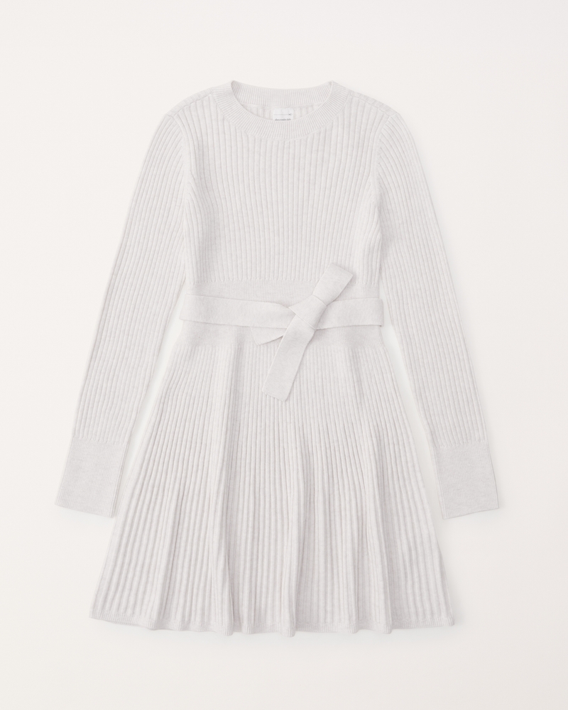 White ribbed clearance sweater dress