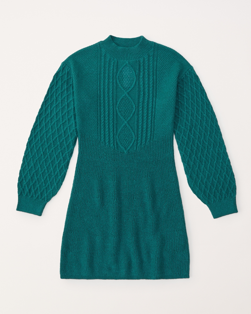 girls cable mockneck sweater dress girls clearance