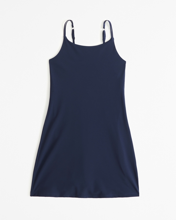 Hollister Co. CHAIN ON OFF SHOULDER WOVEN MIDI - Day dress - blue