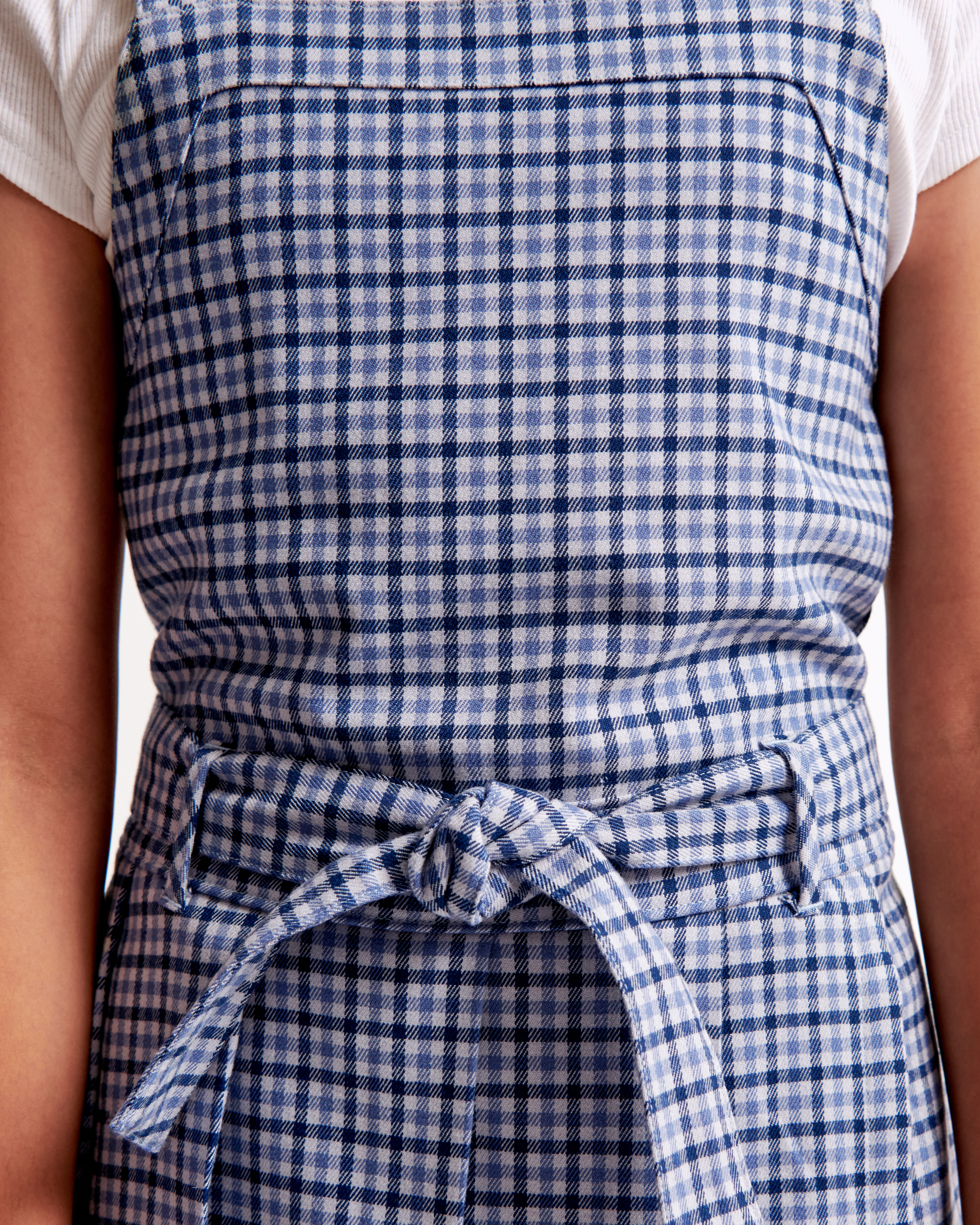 Abercrombie & Fitch Pleated Layerable Skort In Blue