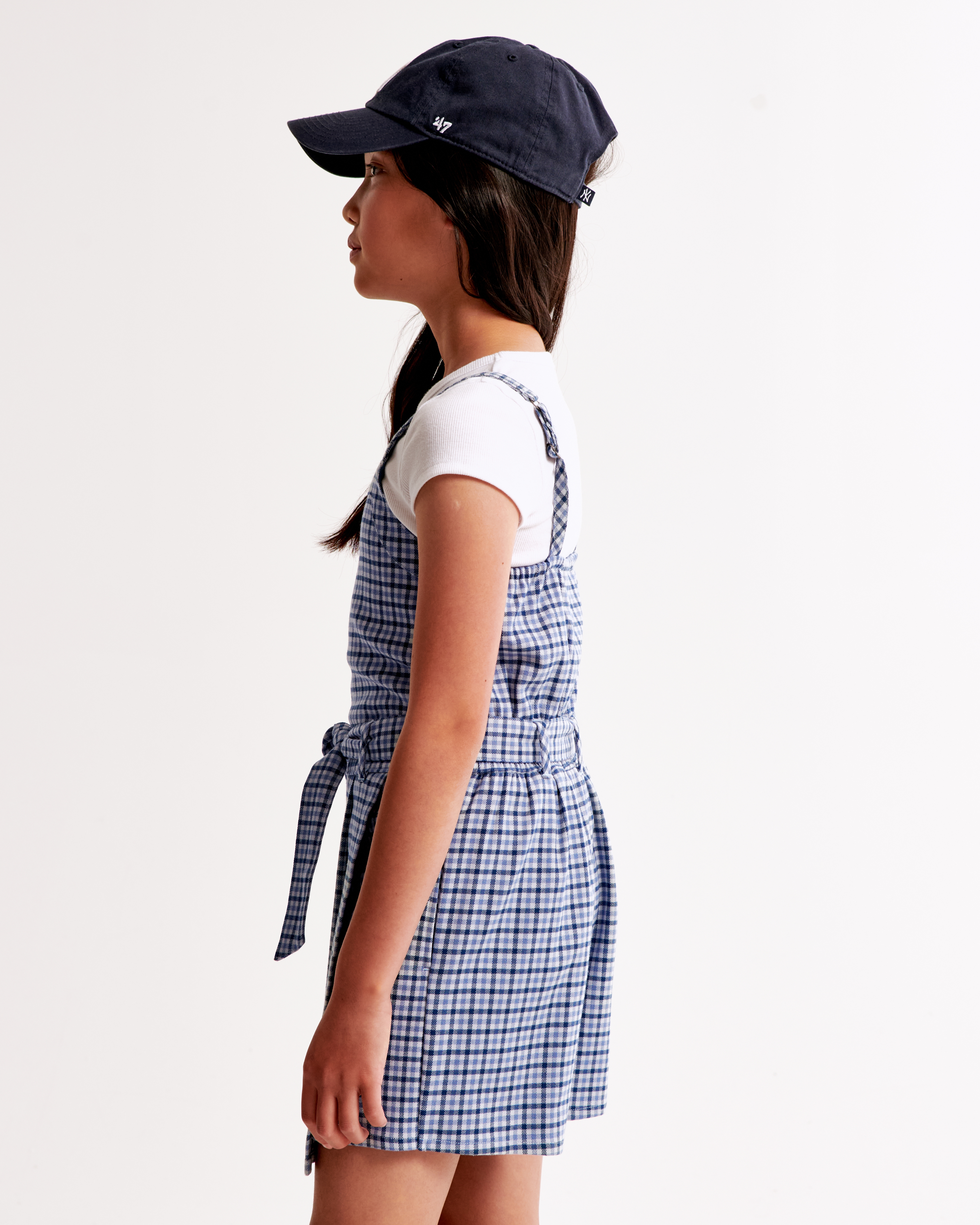 Abercrombie & Fitch Pleated Layerable Skort In Blue