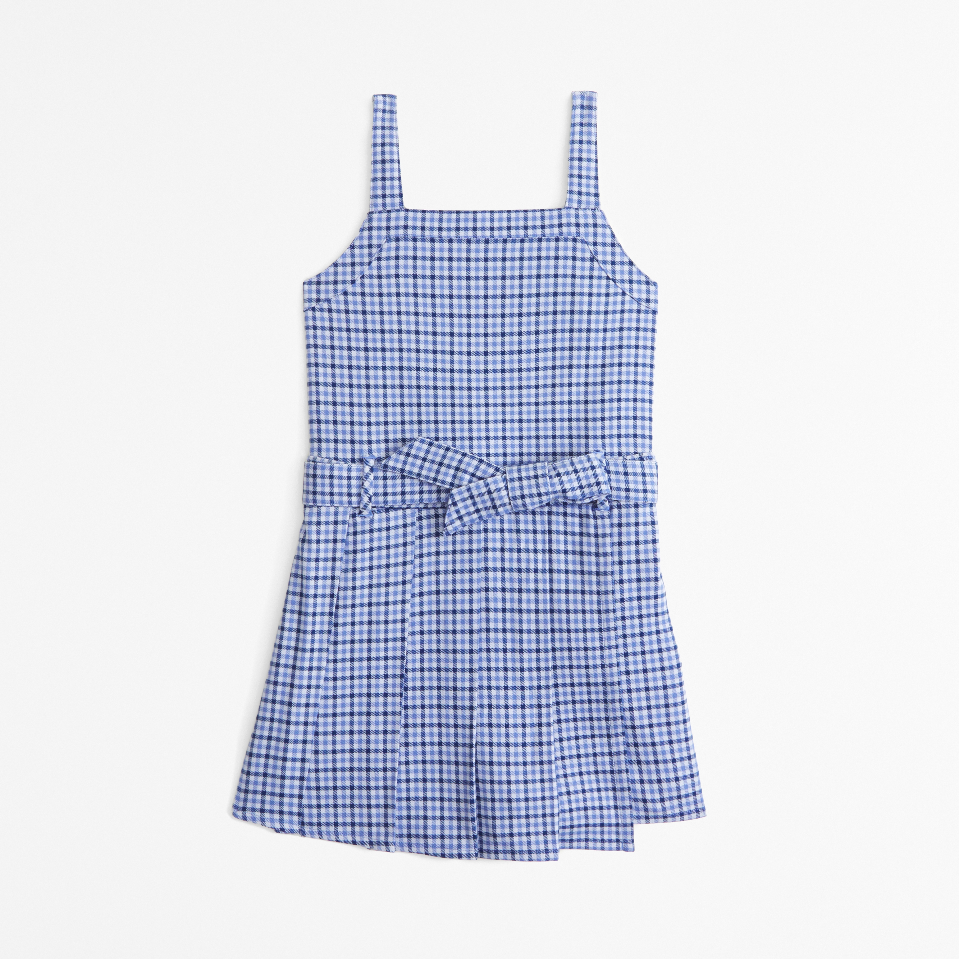 Abercrombie & Fitch Pleated Layerable Skort In Blue