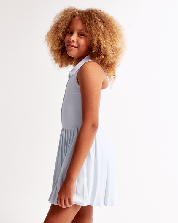 ypb half-zip pleated mini dress