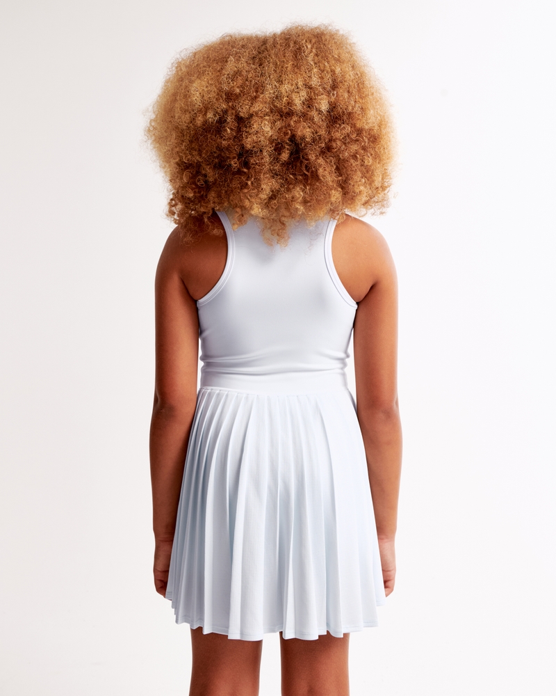 ypb half-zip pleated mini dress
