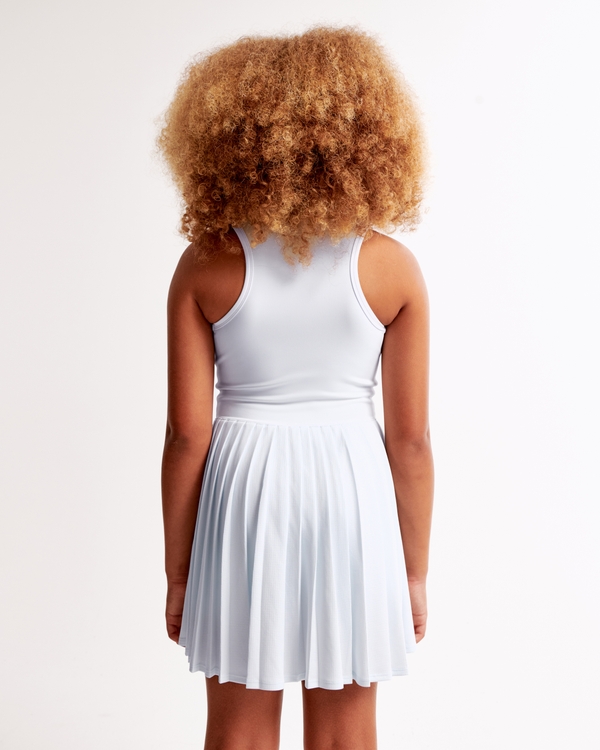 ypb half-zip pleated mini dress