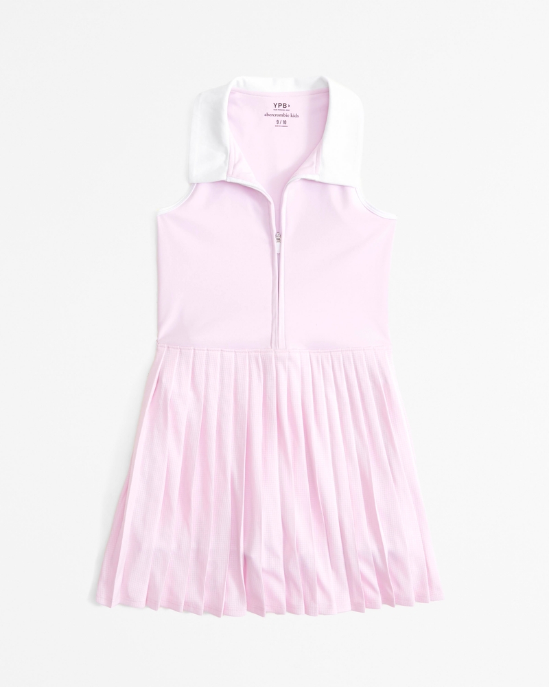 ypb half-zip pleated mini dress