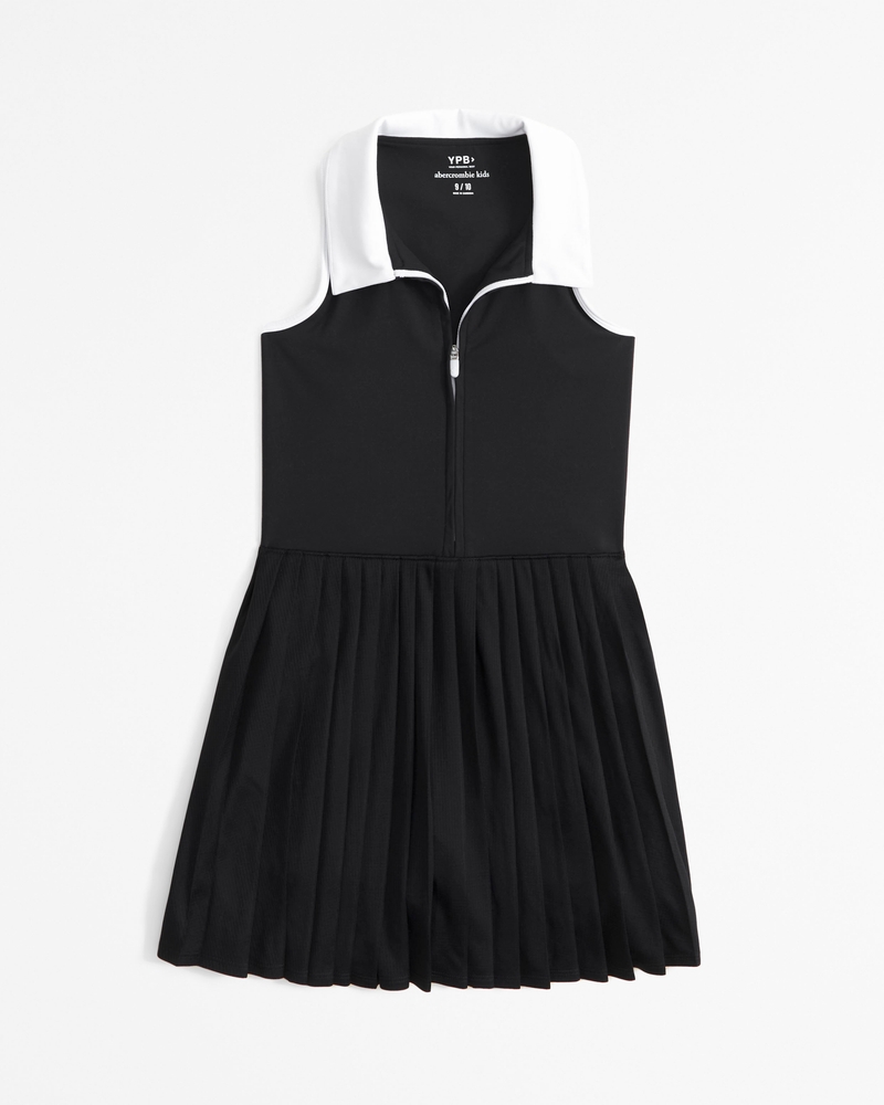 ypb half-zip pleated mini dress