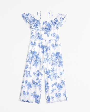 girls crinkle off the shoulder jumpsuit girls clearance Abercrombie
