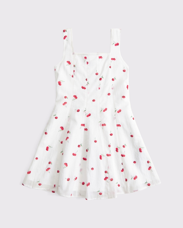 mila mini dress, White Pattern view 2