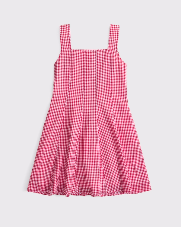 a&f mila mini dress, Red Gingham view 1