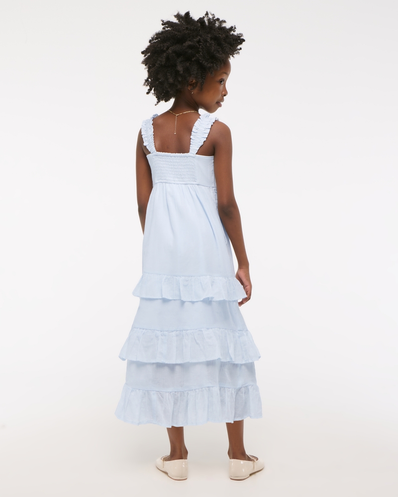 tiered ruffle maxi dress