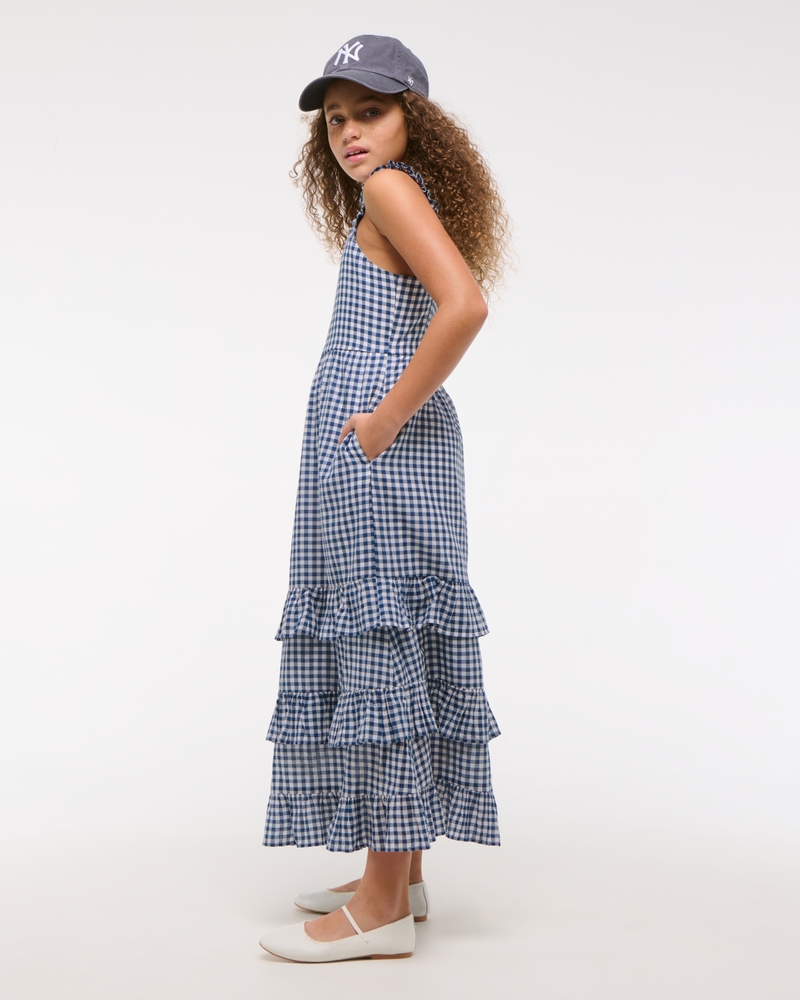 tiered ruffle maxi dress