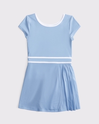 ypb short-sleeve pleated mini dress