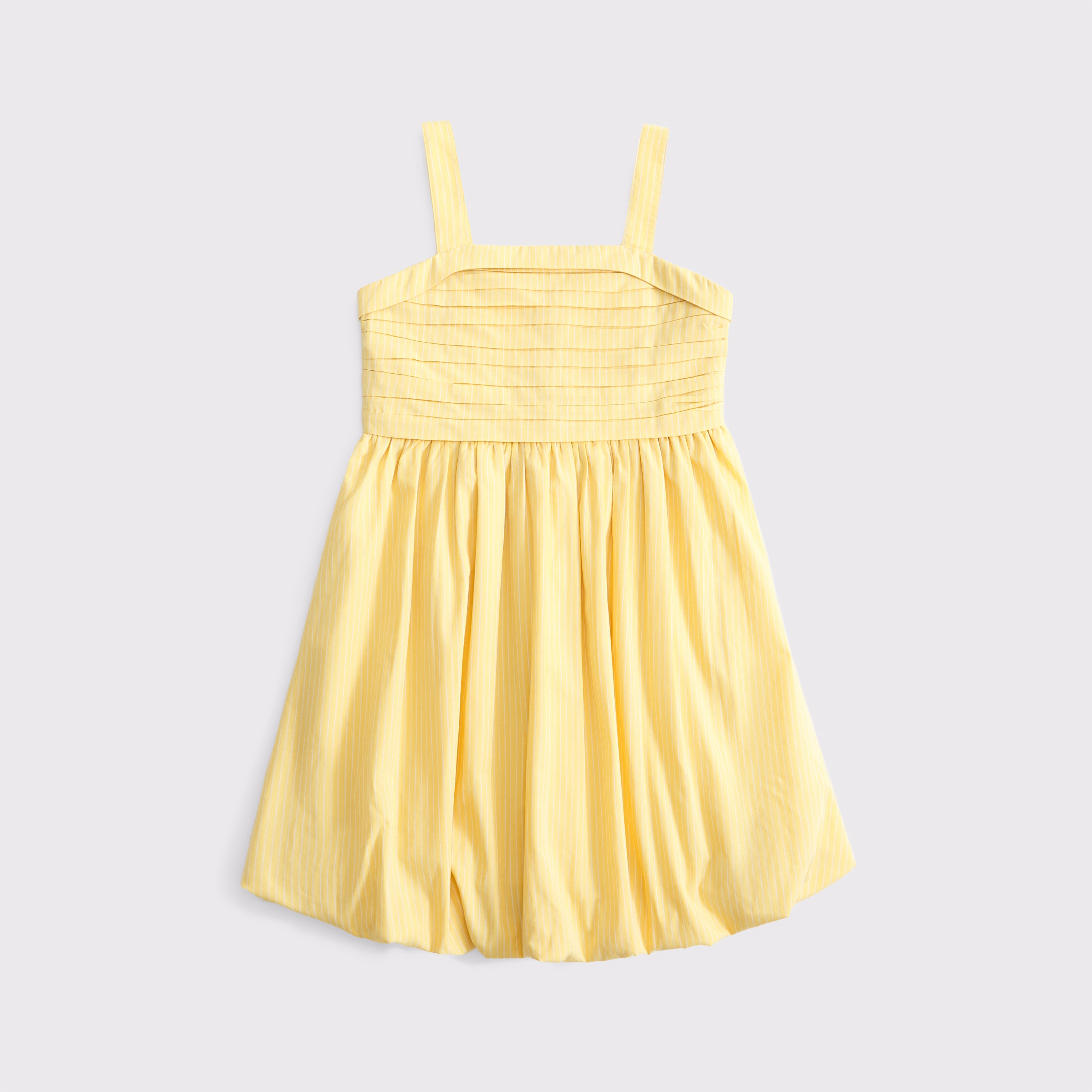 Abercrombie & Fitch Kids' Emerson Bubble Hem Mini Dress In Yellow
