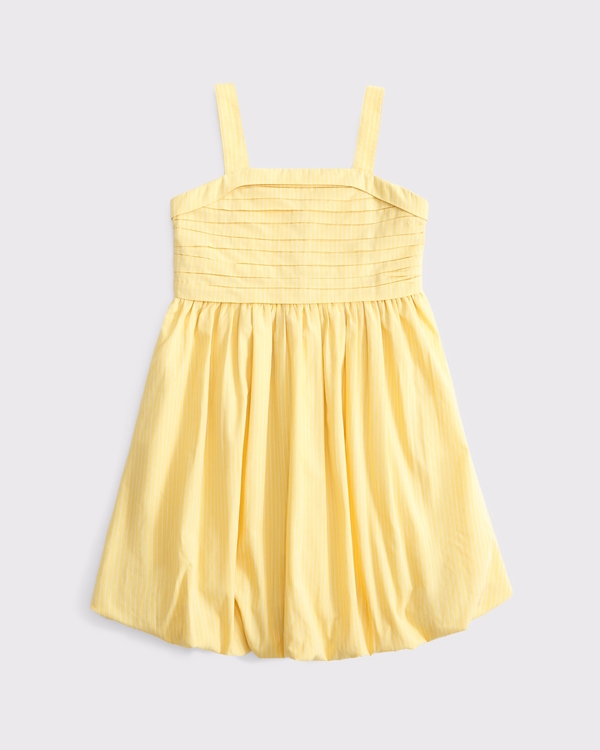 emerson bubble hem mini dress, Yellow Stripe view 1