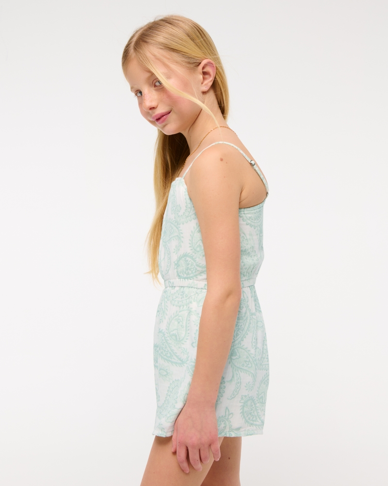 gauzy asymmetrical romper